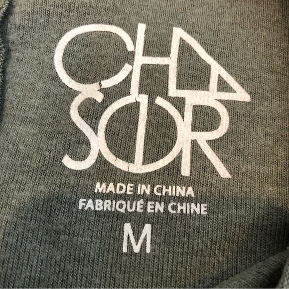 Chaser green and gold star print knit top size Medium - Picture 10 of 15